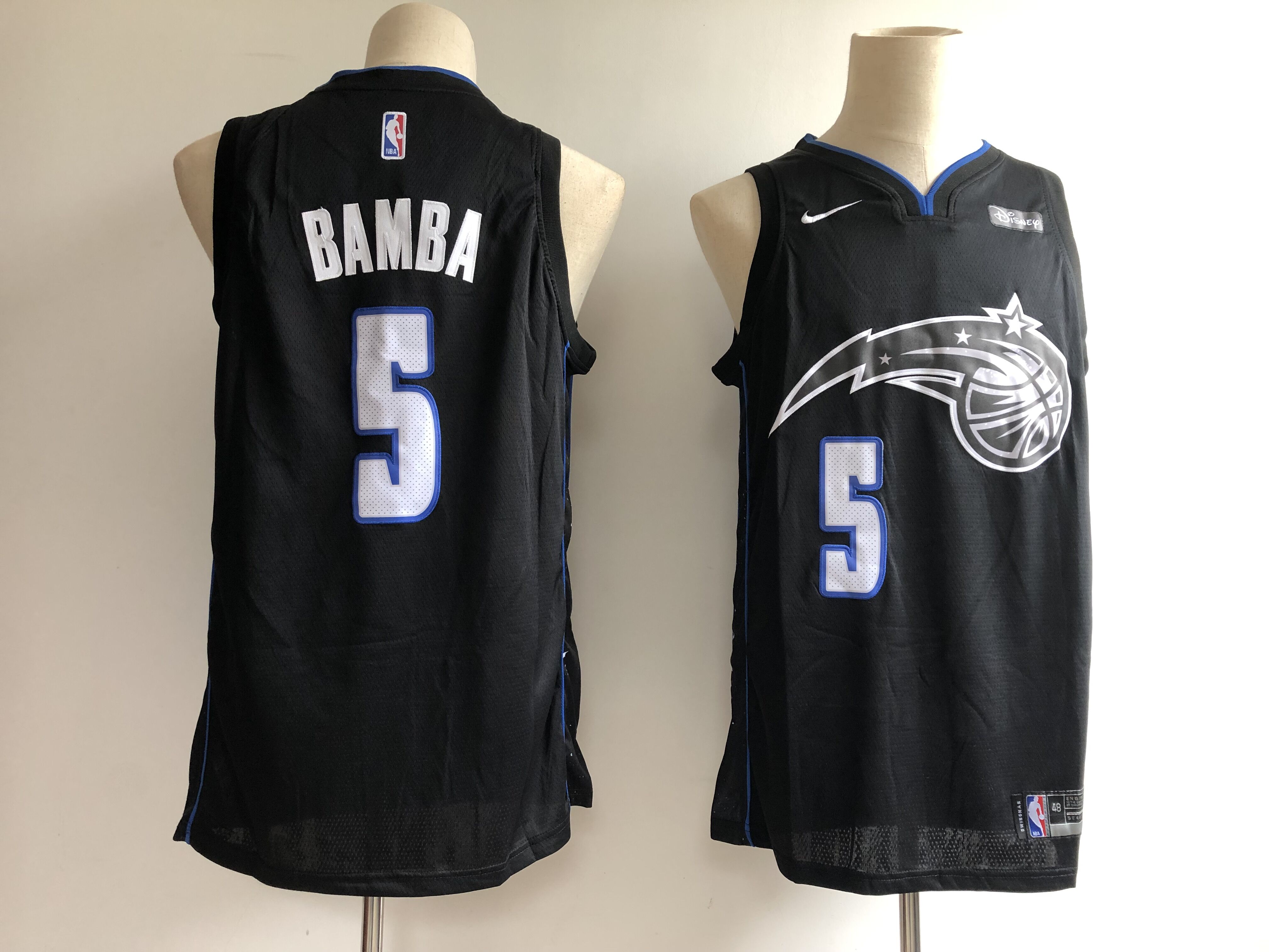 Men Orlando Magic 5 Bamba black City Edition NBA JERSEY